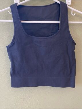 DSG XS Ribbed Scoop Neck Crop Tank